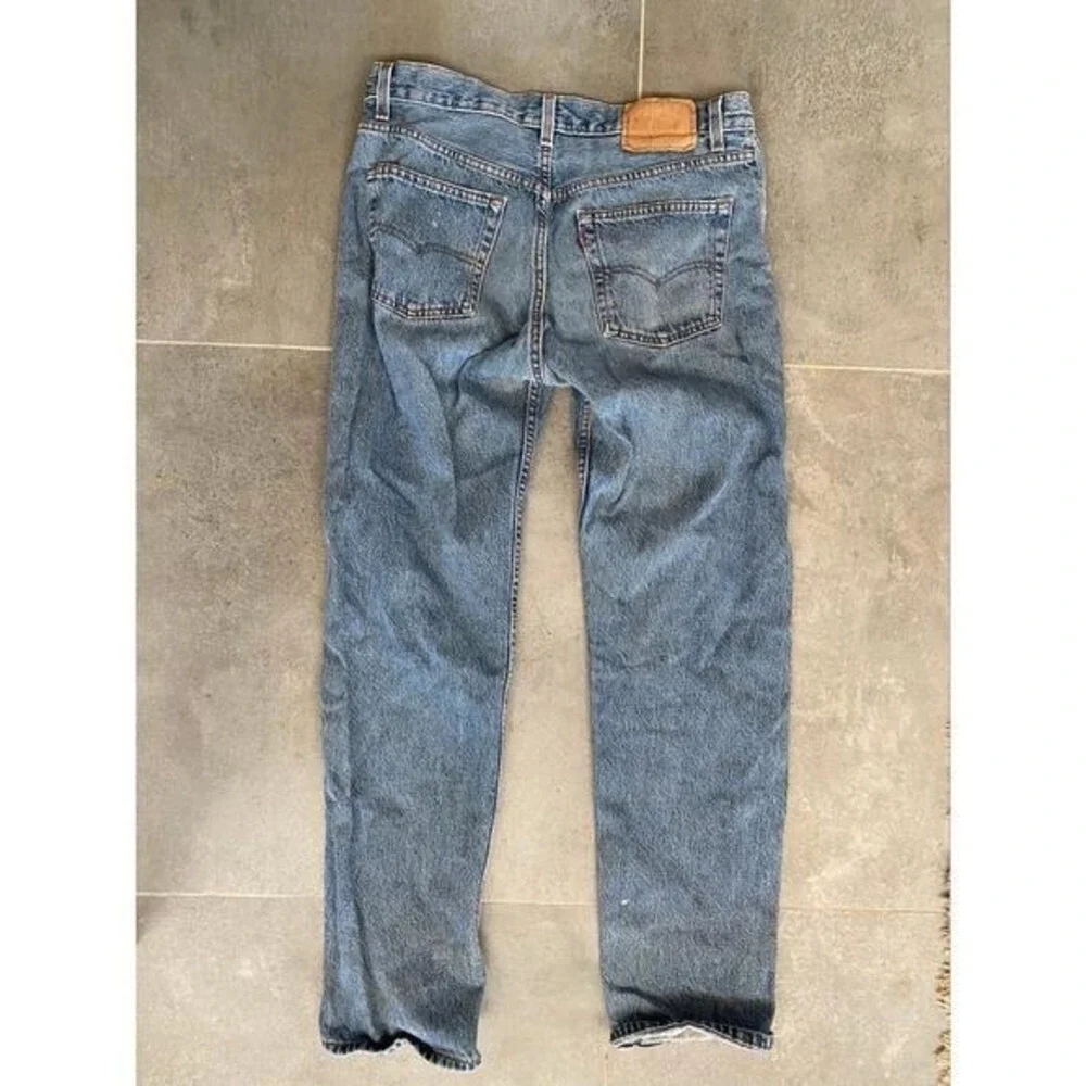 VTG Levi's 32x31 501 Original‎ Fit Jeans Mens Blue Button Fly Straight Leg USA